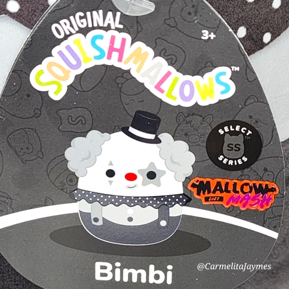 🖤 BIMBI 🤡 Select Series Clown Mallow Mash 2023 Original Squishmallow ☆personal - Picture 3 of 9